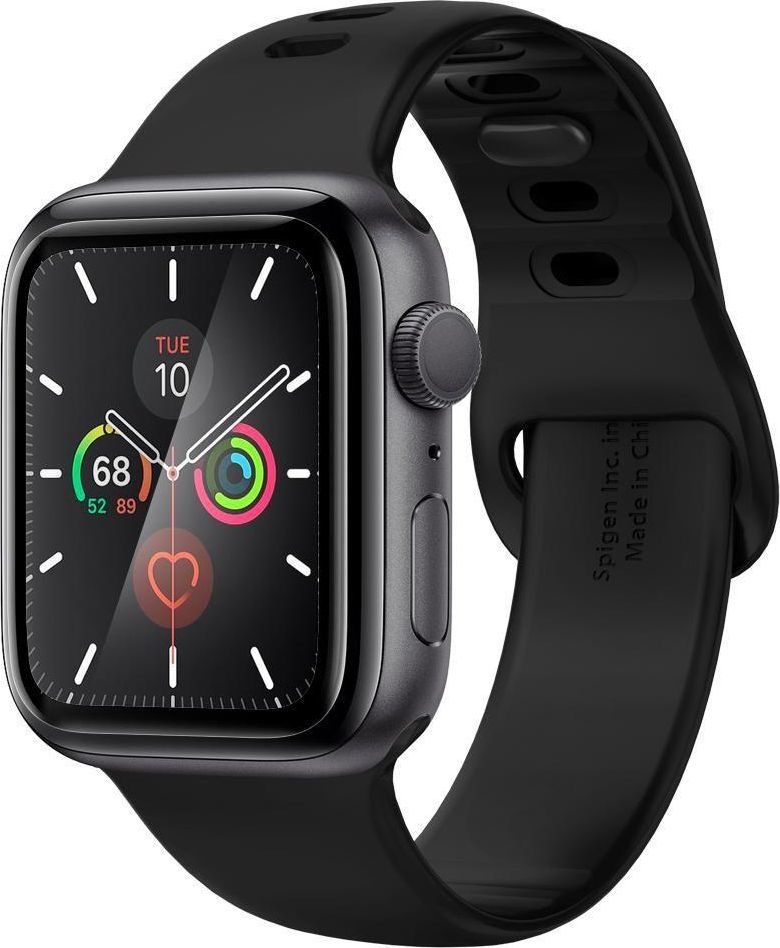 Xhama mbrojtës Spigen EZ Fit për Apple Watch 4/5 (40mm), me kornizë të zezë