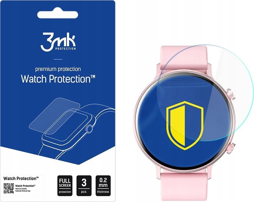 Mbrojtëse ekrani për smartwatch Rubicon RNCE98, set 3 copë, transparente