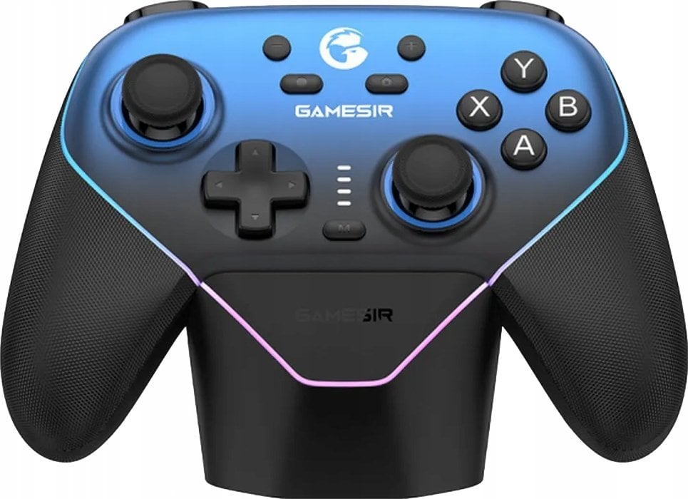 Gamepad GameSir Super Nova Wireless Pro, станица за полнење, Hall Effect, црн