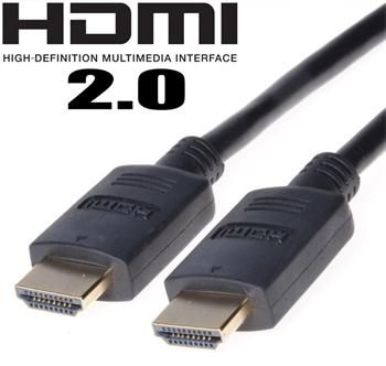 PremiumCord HDMI 2.0 High Speed + Ethernet Кабел, 1 м