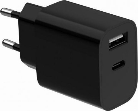 Универзален USB полнач Gembird, 2 порти, 2.4A 12W, црн