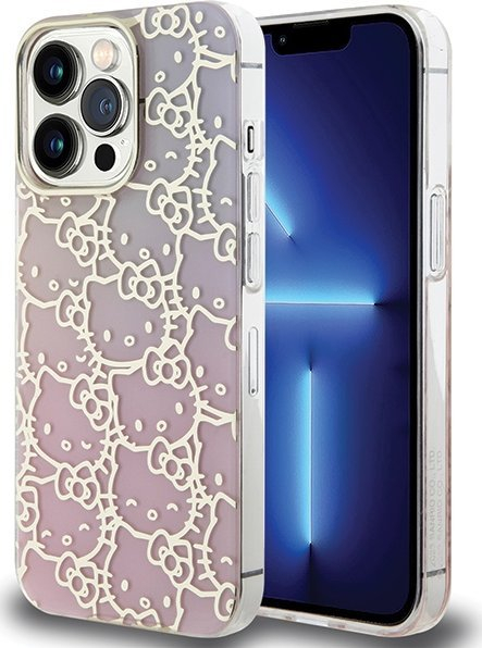 Futrollë telefoni Hello Kitty për iPhone 15 Pro Max, 6.7", TPU, rozë