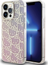 Futrollë telefoni Hello Kitty për iPhone 15 Pro Max, 6.7", TPU, rozë