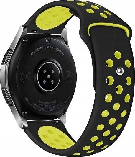 Rrip ore Beline Sport Silicone, 20mm, silikon, zi verdhë