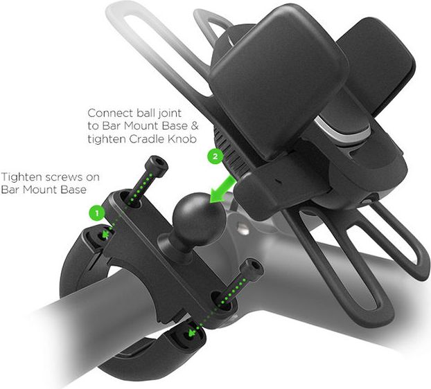 Mbajtëse telefoni për biçikletë iOttie Easy One Touch 4, montim në timon, universale, e zezë