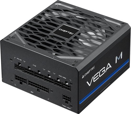 Напојување за компјутер Chieftec Vega M 1000W, ATX 12V 3.1, 80PLUS Gold, црно