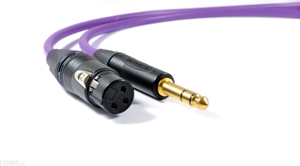 Kabllo Melodika Jack 6.3mm - XLR, 0.5m, vjollcë