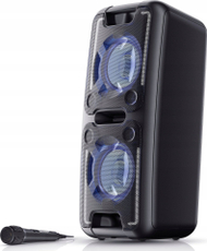 Kutizë zëri Sharp PS949, portative, me drita feste, e zezë