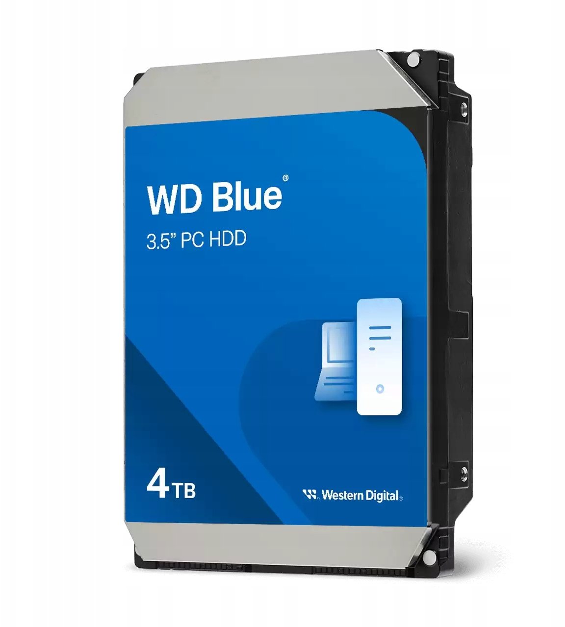 Внатрешен тврд диск Western Digital WD Blue WD40EZZX, 4TB, 3.5", SATA 6Gb/s