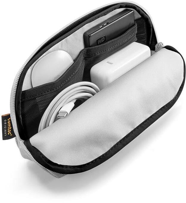 Set mbrojtës tomtoc Sleeve Kit për MacBook Pro Air 13", me çantë aksesorësh, gri e errët