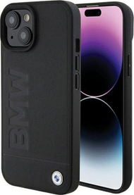 Mbulesë telefoni BMW BMHMP15MSLLBK, për iPhone 15 Plus 6.7", lëkurë, MagSafe, e zezë