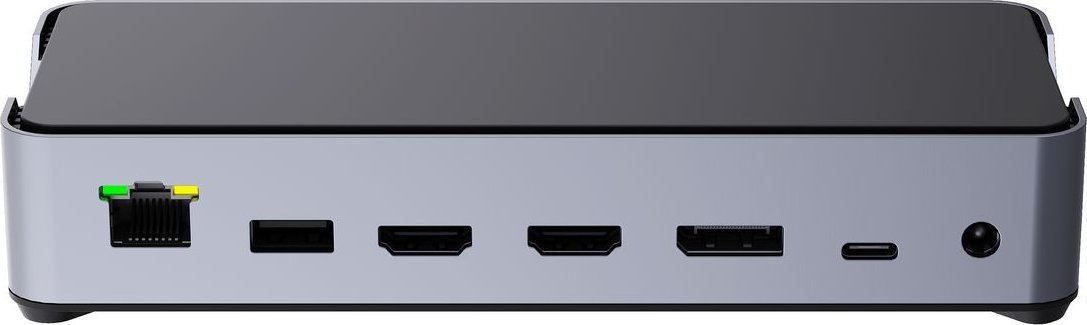 Докинг станица за лаптоп Estuff GLB232006, USB C, 3x екран, PD 100W, сива