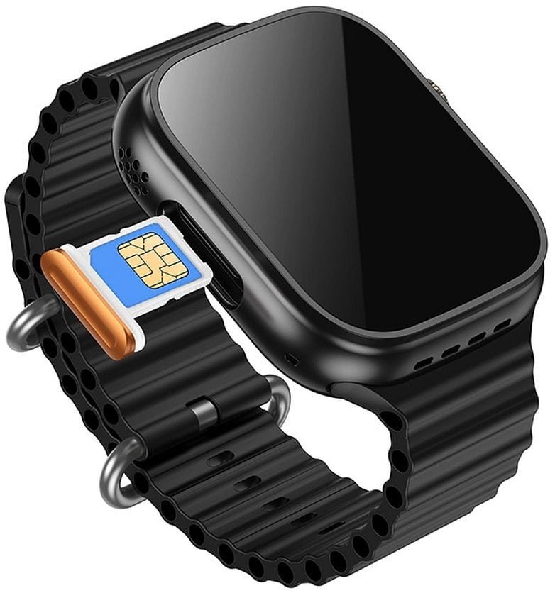 Ora inteligjente Hoco DYD01, 1.96" TFT, 4G me funksion thirrjesh, e zezë