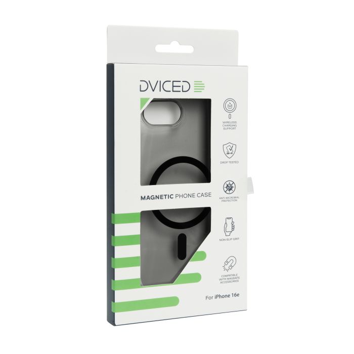Dviced Magnetic iPhone 16E Smoke Case, Black