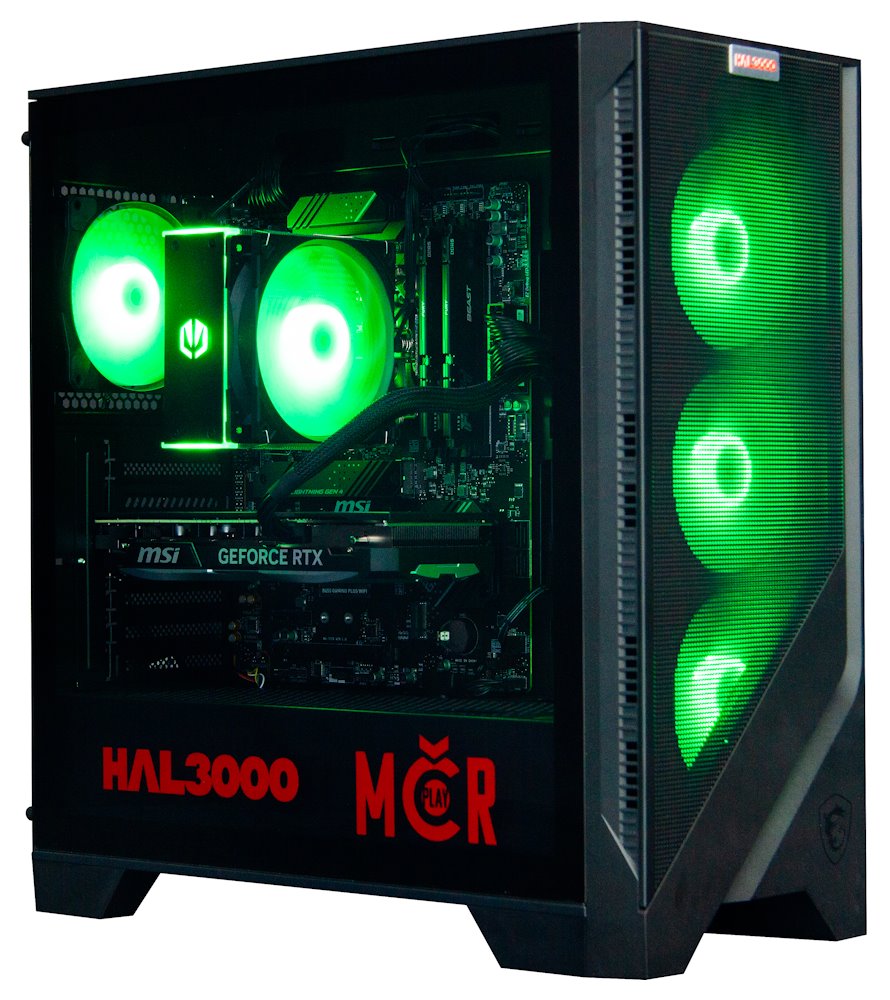 Kompjuter HAL3000 MČR Finale Pro Super, AMD Ryzen 5 9600X, 32GB RAM, 1TB SSD, NVIDIA RTX 4070 Super, i zi
