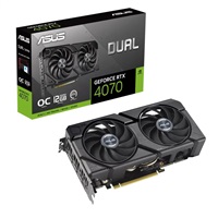 Kartelë grafike ASUS VGA NVIDIA GeForce RTX 4070 DUAL OC EVO, 12GB GDDR6X