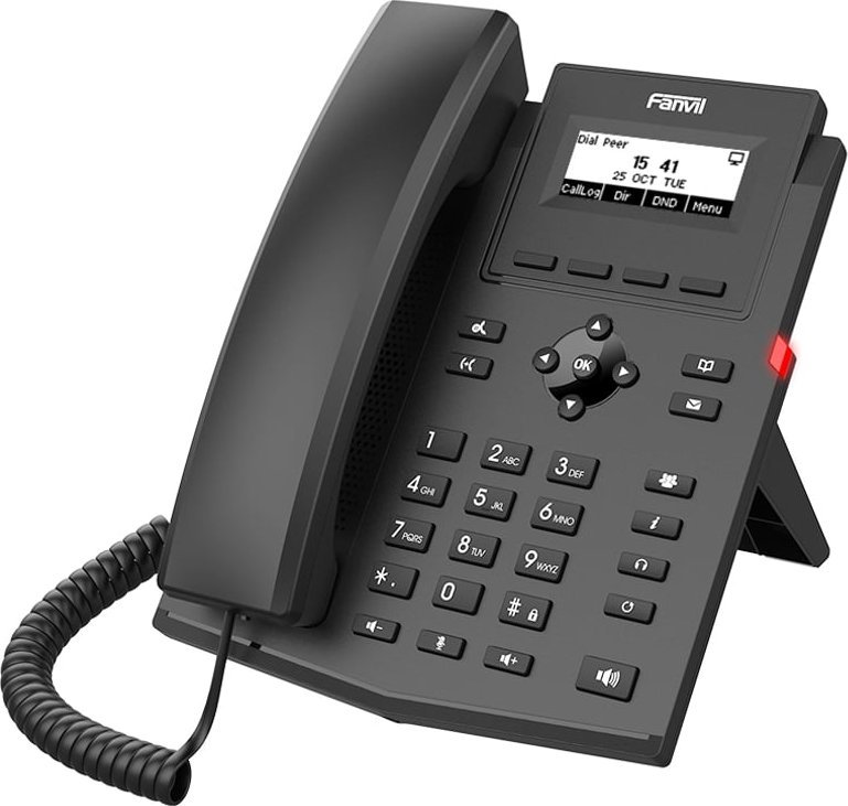 Telefon IP Fanvil X301G, 2 linja, ekran 2.3", i zi