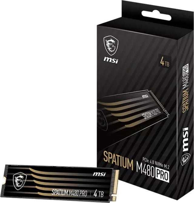 Disk SSD MSI Spatium M480 Pro, 4TB, M.2 2280 PCI-E x4 Gen4 NVMe