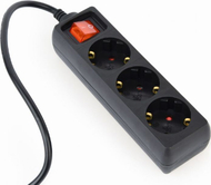 Kabllo vazhduese Energenie, 3 priza, 60cm, e zezë