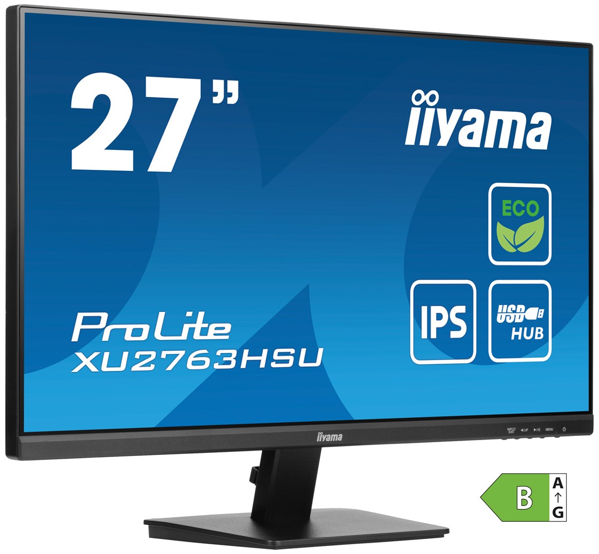 Monitor iiyama ProLite XU2763HSU-B1, 27", 1920 x 1080, 100 Hz, i zi