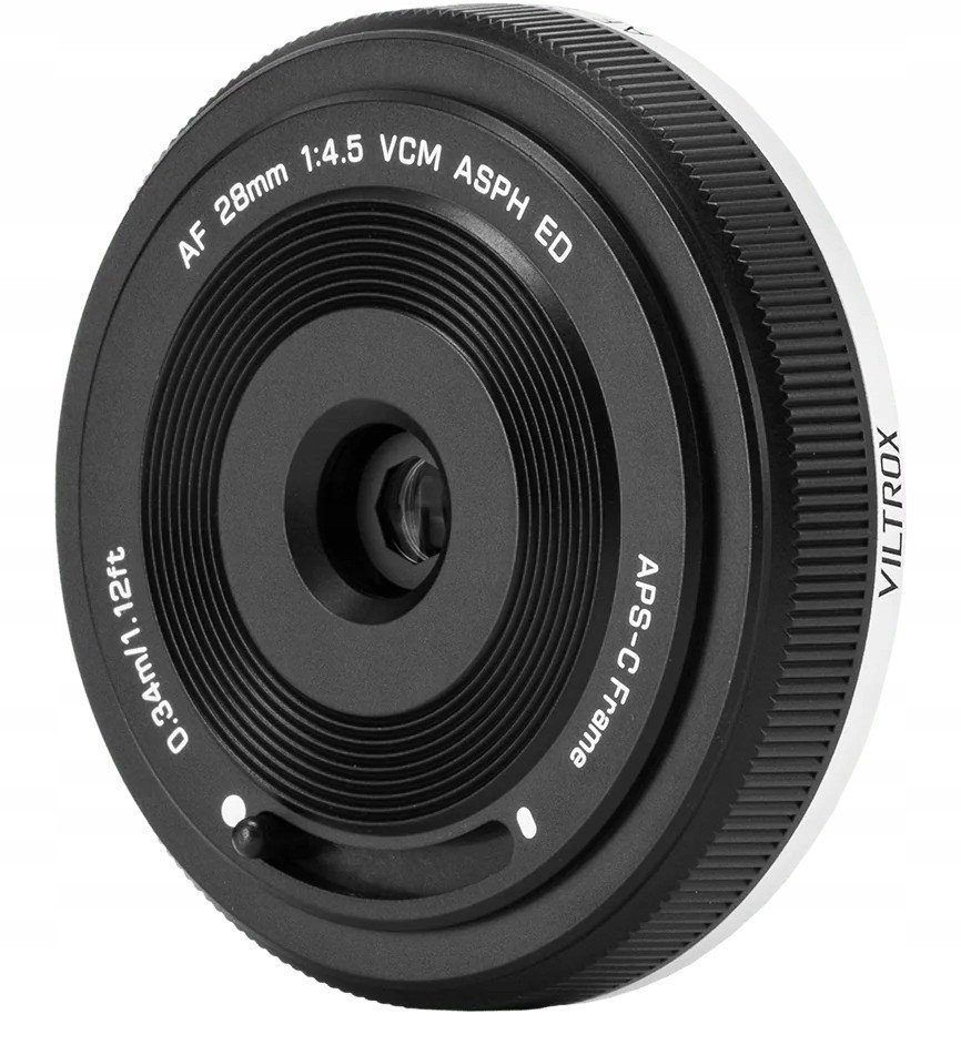 Objektiv Viltrox AF 28mm f/4.5 për Fujifilm X, autofokus, ultra i hollë, i zi