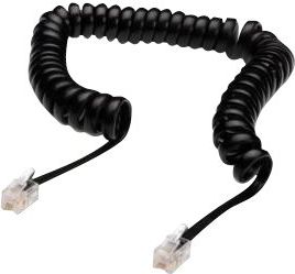 Kabllo Digitus Kabel telefonik RJ10 4P4C - RJ10 4P4C, 2m, e zezë