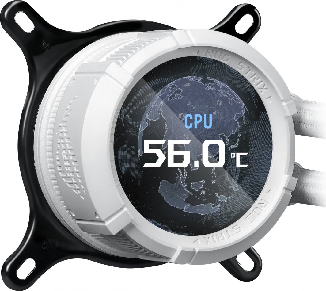 Ftohës me ujë ASUS ROG Strix LC III 360 ARGB, 12 cm, Asetek Gen7 v2, i bardhë