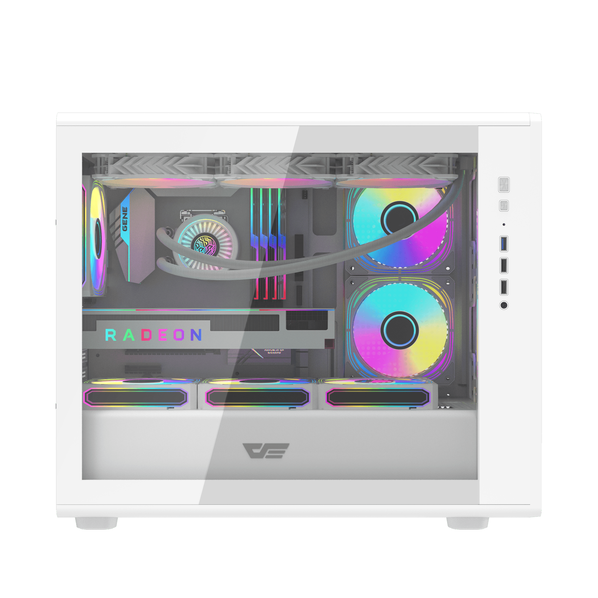 Kasë Darkflash DB460M, M-ATX, e bardhë