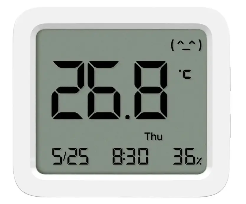 Monitor temperature dhe lagështie Xiaomi Temperature and Humidity Monitor 3, ekran LCD, bluetooth, i bardhë