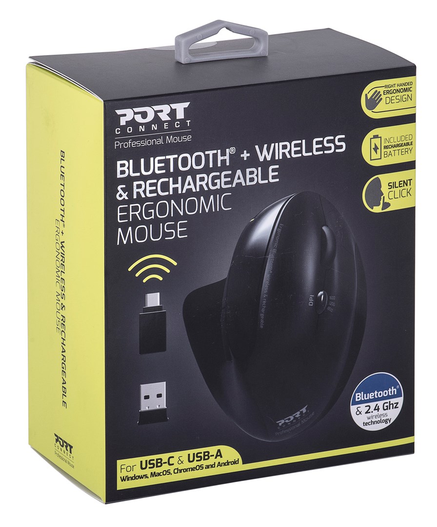 Maus Port Designs 900706-BT, RF Wireless+Bluetooth, i zi