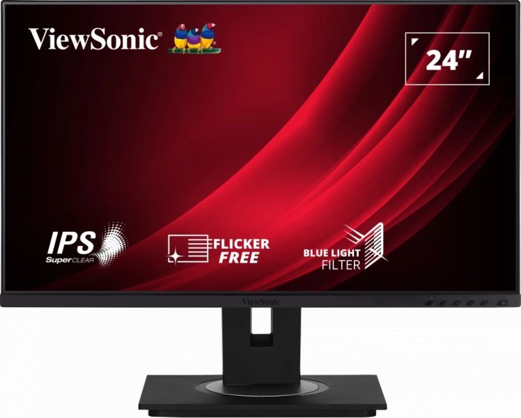 Monitor ViewSonic VG2448a-2, 24", IPS, Full HD, i zi