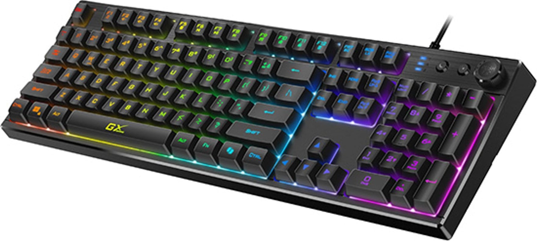 Tastierë gaming Genius GX Scorpion K7 Plus, USB, ndriçim LED, e zezë