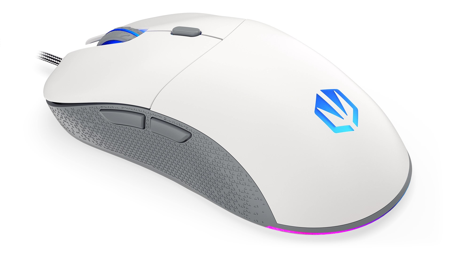 Maus Endorfy GEM Plus, Gaming, USB Type-C, i bardhë
