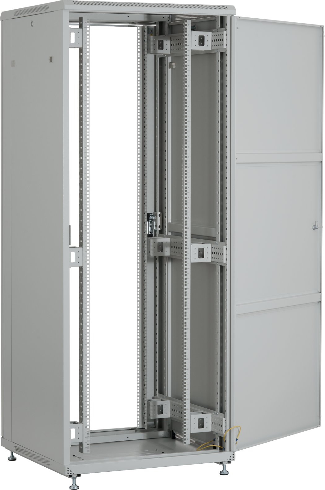 Kabinet rrjetit PEL 19", 42U, 600x600, gri RAL7035