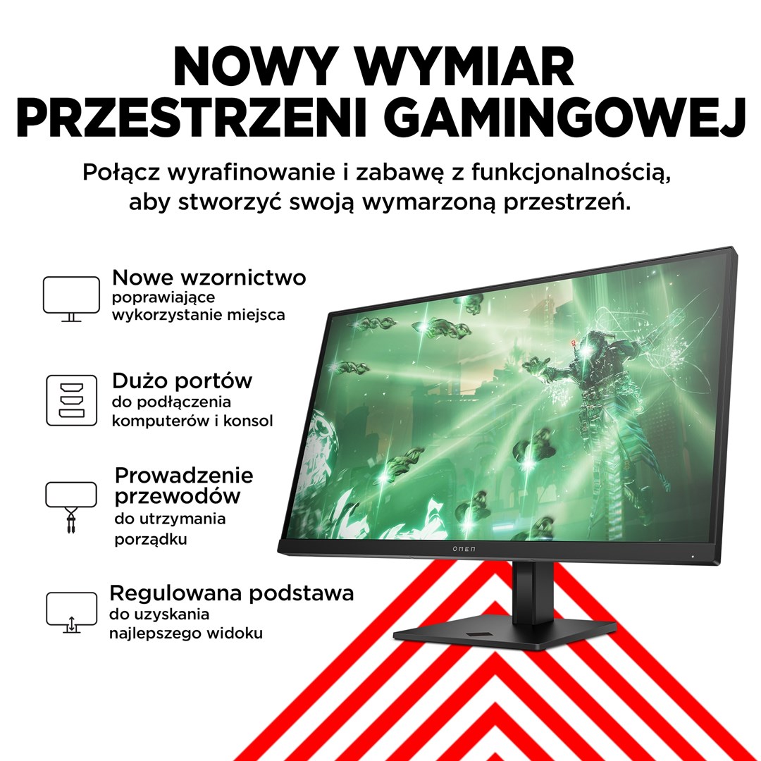 Monitor HP OMEN by, 27", 2560 x 1440, Quad HD, 165 Hz, i zi