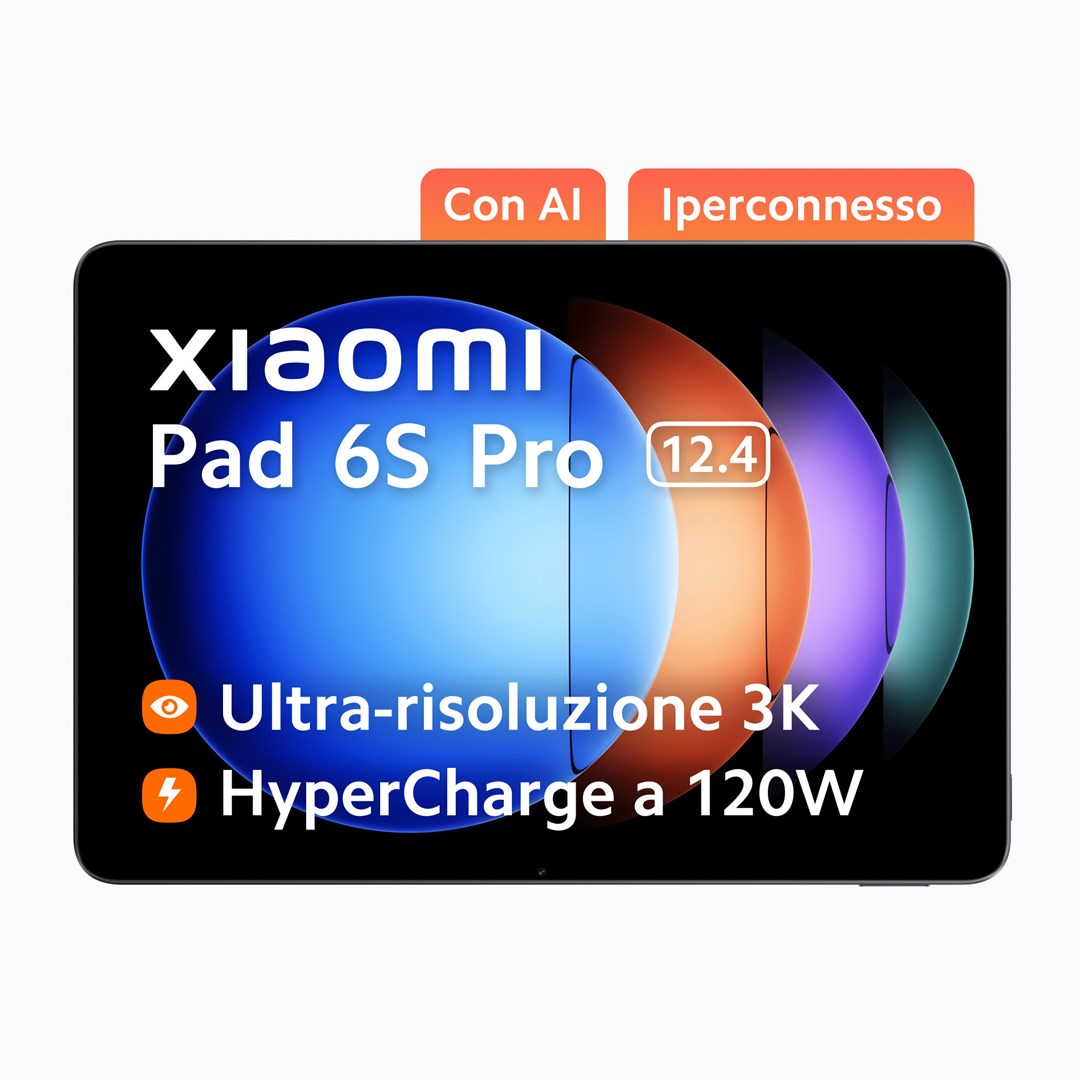 Tablet Xiaomi Pad 6S Pro, 12.4", 256GB, 8GB RAM, i hirtë