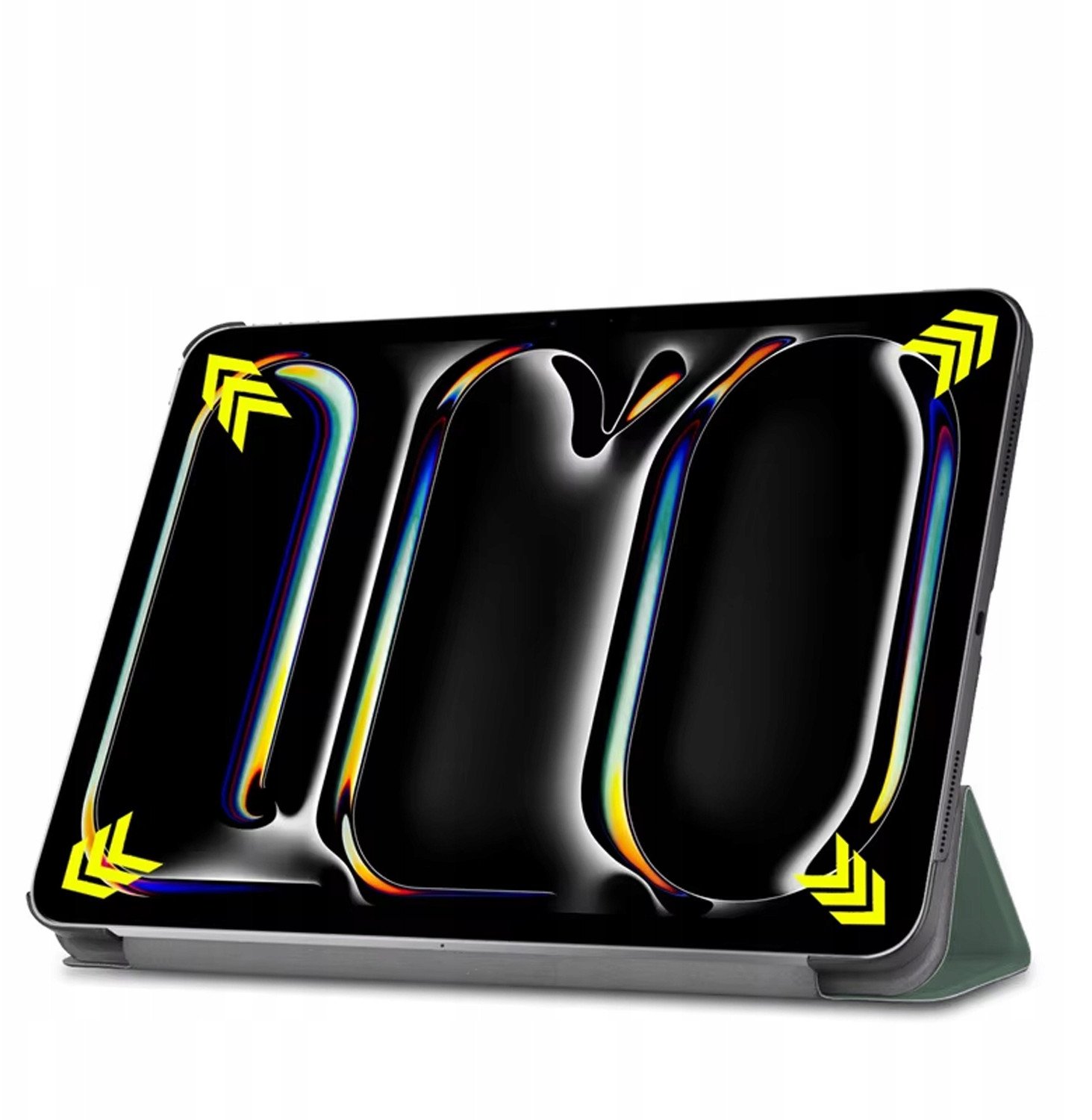 Паметна навлака за таблет Apple iPad Pro 11 Gen 5 2024, функција будење/спиење, држач, зелена