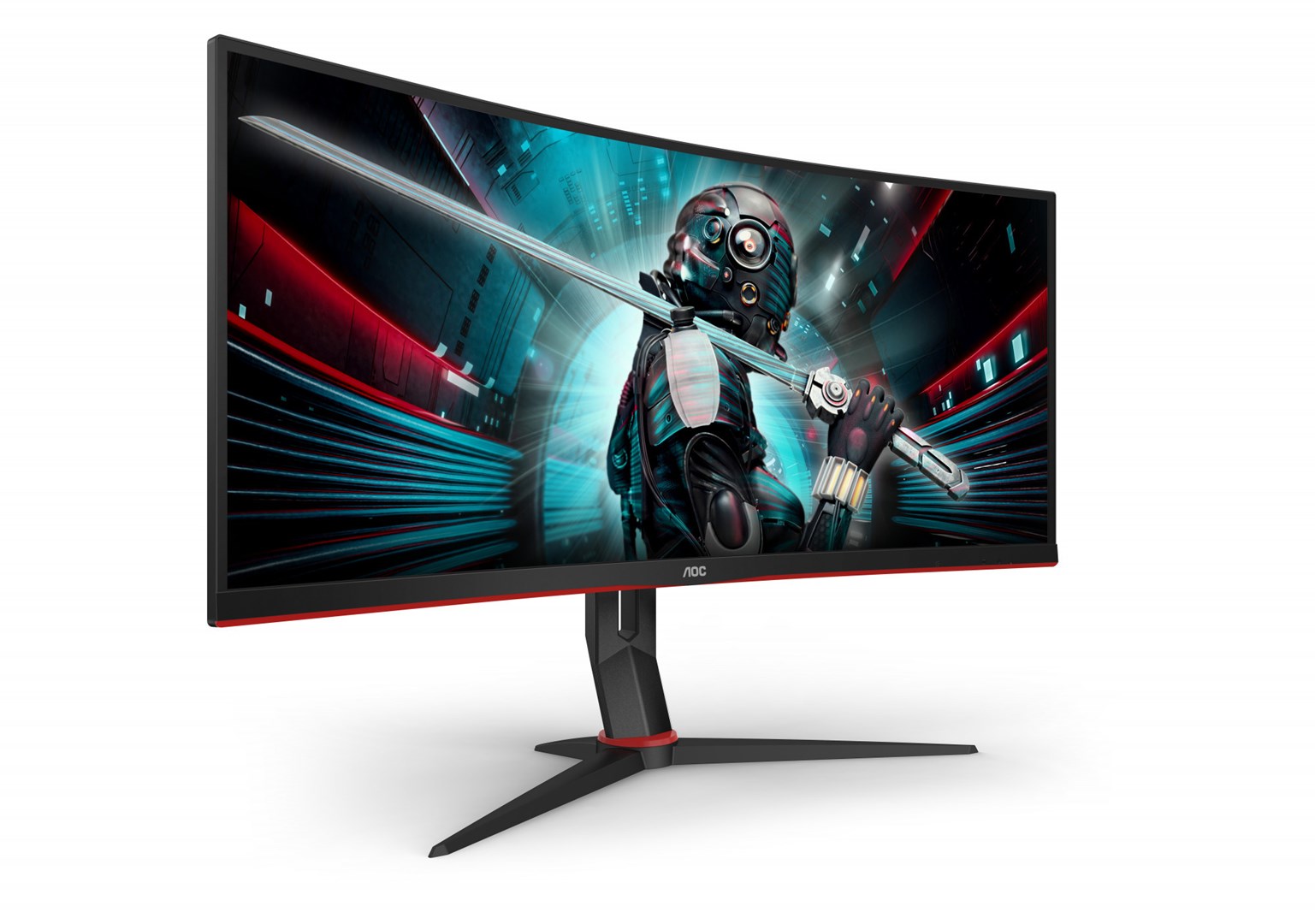 Monitor AOC G2 CU34G2X/BK, 34", 3440 x 1440, 144 Hz, i zi