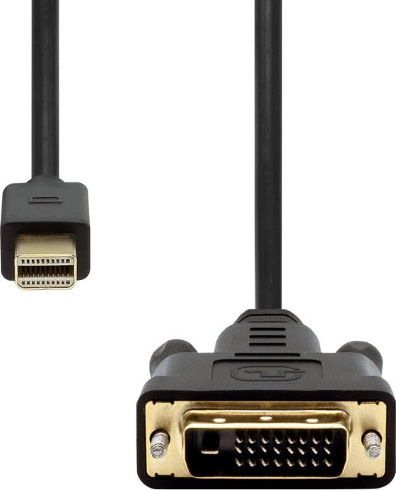 Kабел Mini DisplayPort во DVI-D ProXtend MDP-DVI241-002, 2m, црн