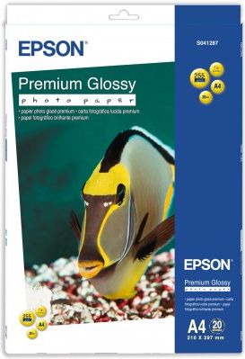 Фотографска хартија Epson Premium Glossy Photo Paper, A4, 255gsm, 20 листови