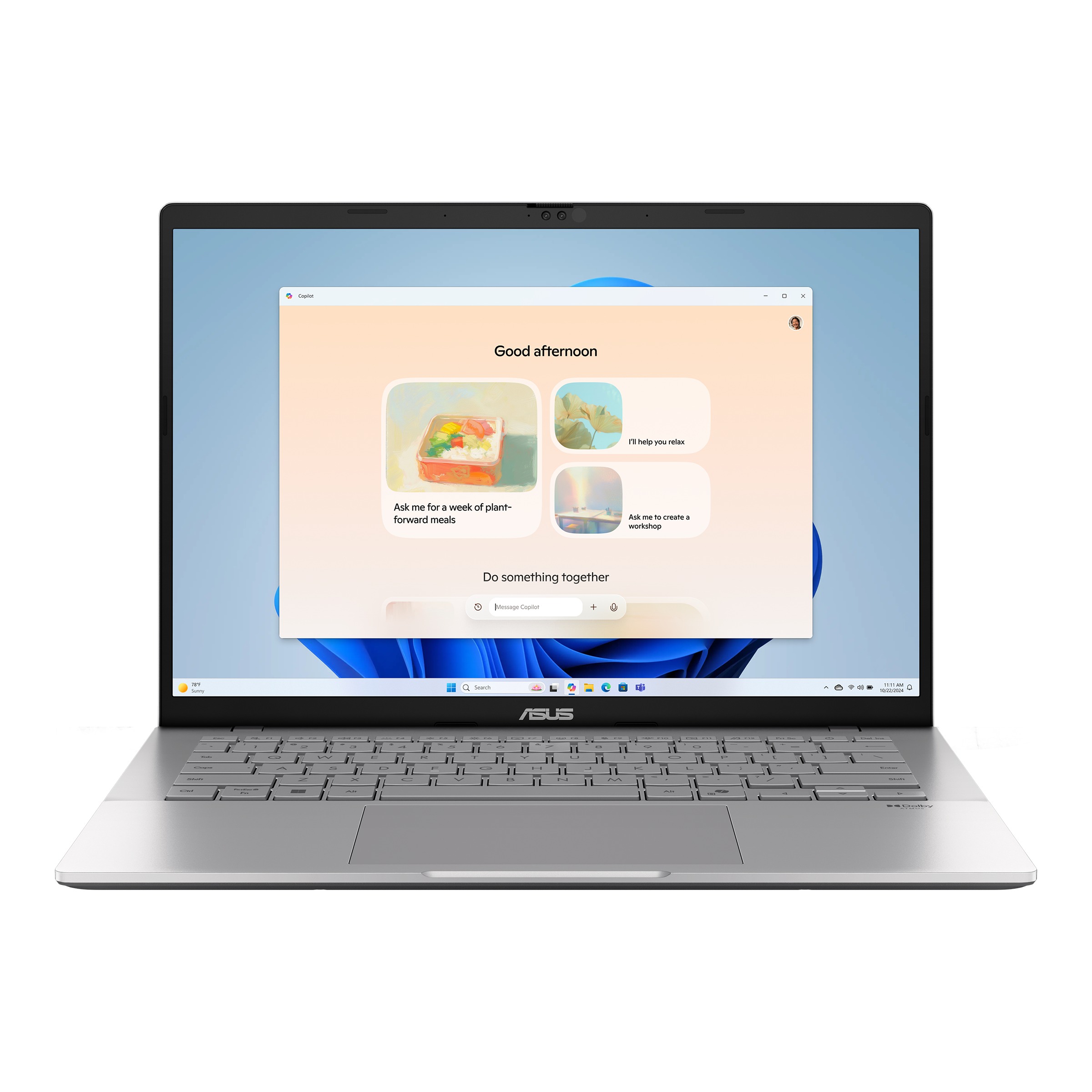 Laptop ASUS Vivobook S 14″, Ryzen 7 260, 16 GB RAM, 1 TB SSD, i hirtë