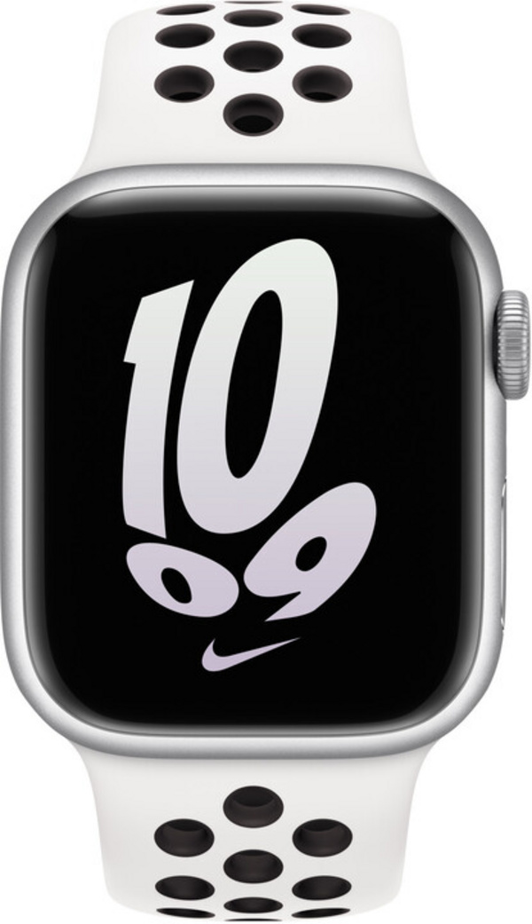 Apple Watch 41mm Nike Band, Summit White/Black Nike Sport Band