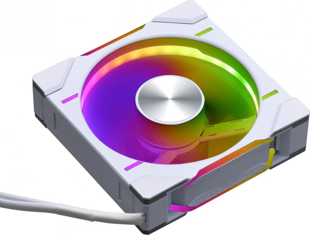 Ventilatorë PC Phanteks D30-120 D-RGB, set 3x120mm, PWM, të bardhë