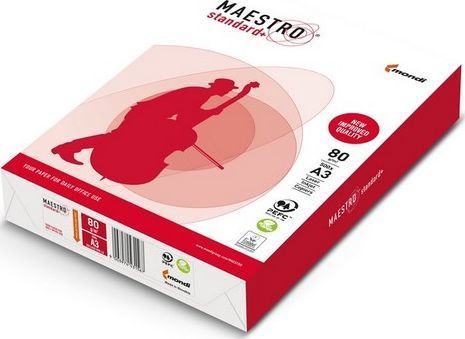 Letër printeri Maestro Xero A3, 80 g m², e bardhë