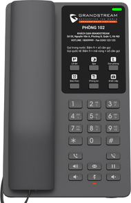 Telefon hotelier Grandstream GHP621, 2 linja SIP, PoE, i zi