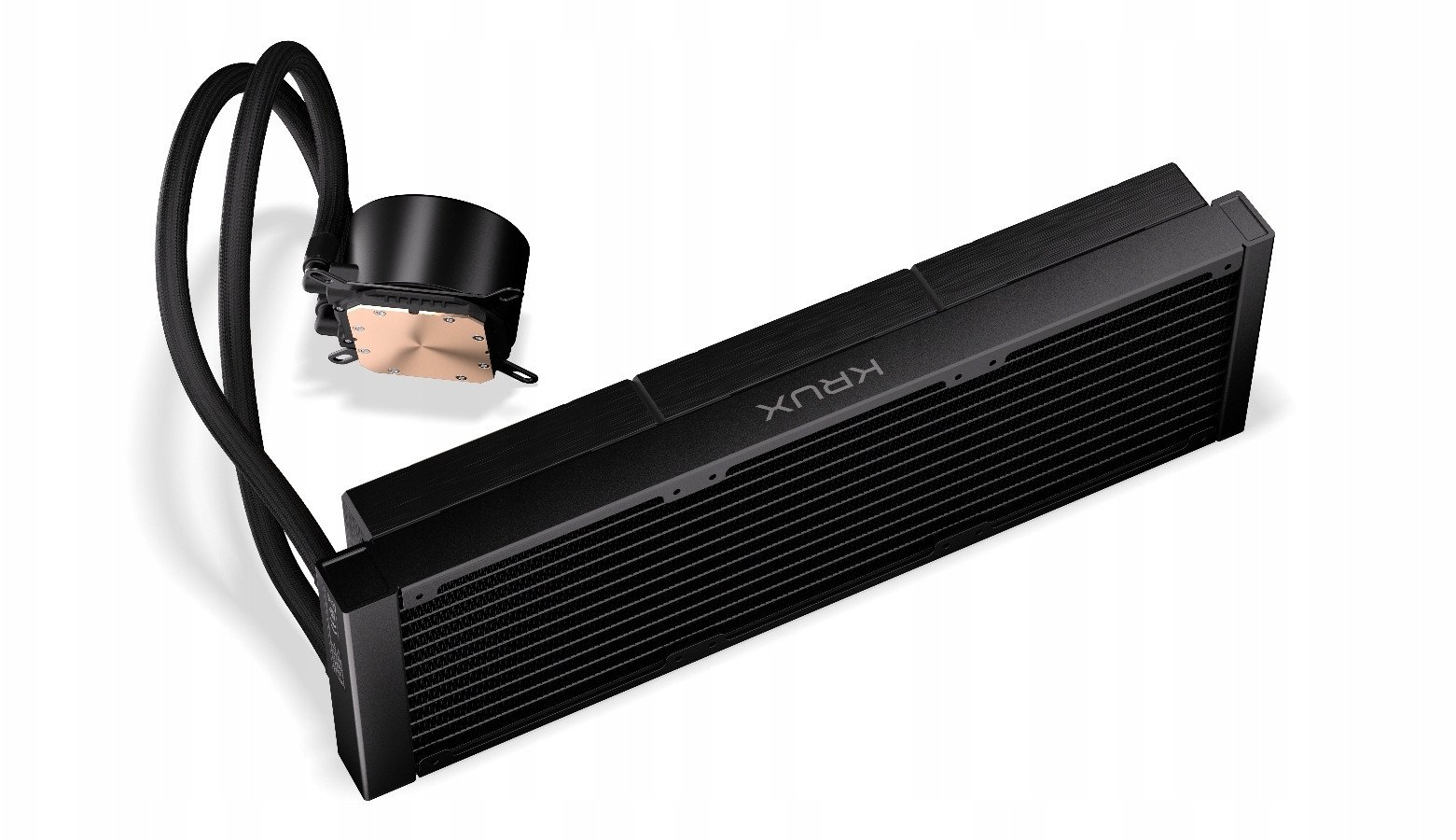 Ftohës uji për procesor Krux HydroGlance 360 LCD, radiator 360mm, ARGB, i zi