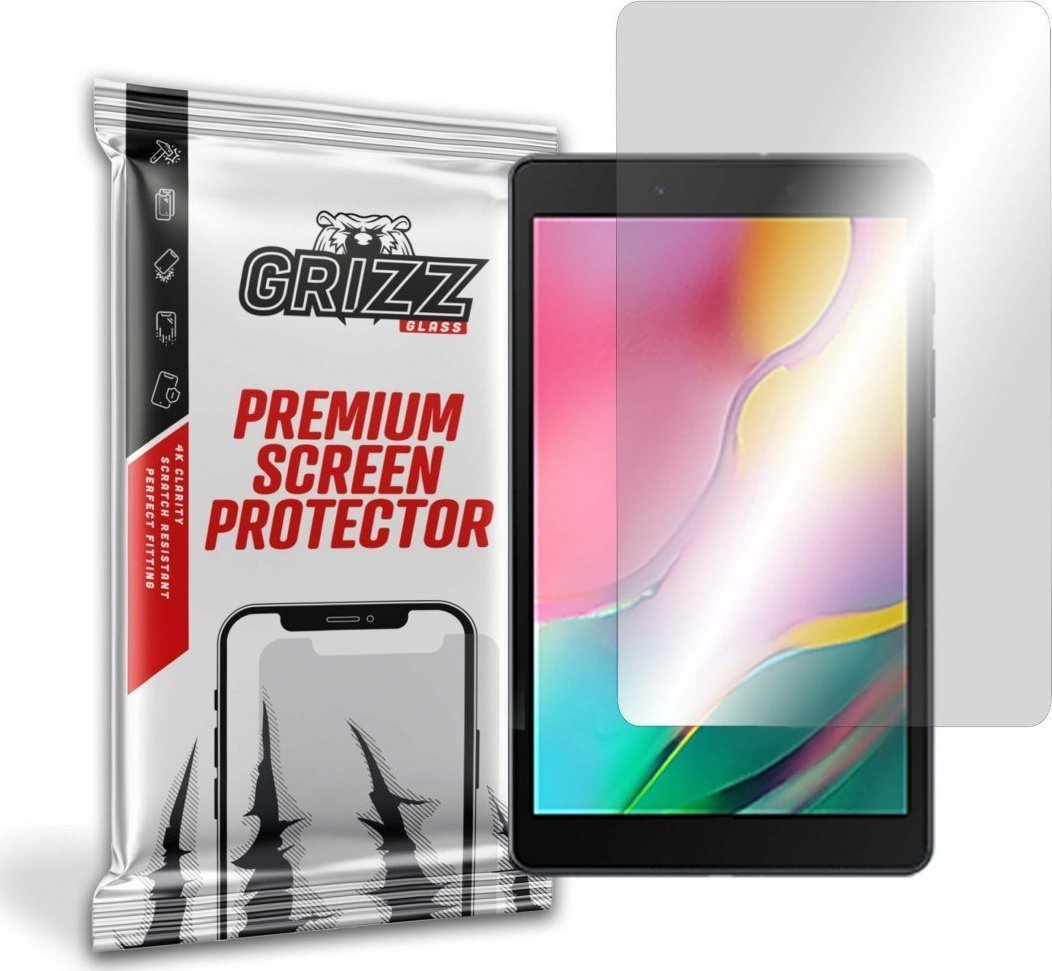 Заштитно стакло GrizzGlass за Samsung Galaxy Tab A 8.0 2019, хибридно стакло, проѕирно