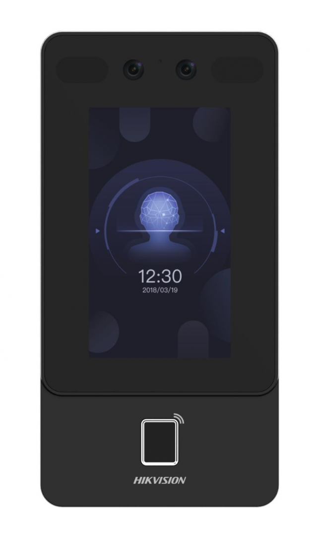 Terminal fytyre Hikvision, njohje biometrike, aksesor për kamera rrjeti