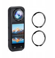 Заштитен сет за леќи PULUZ, заштитно стакло 2x, за Insta360 X5, проѕирен