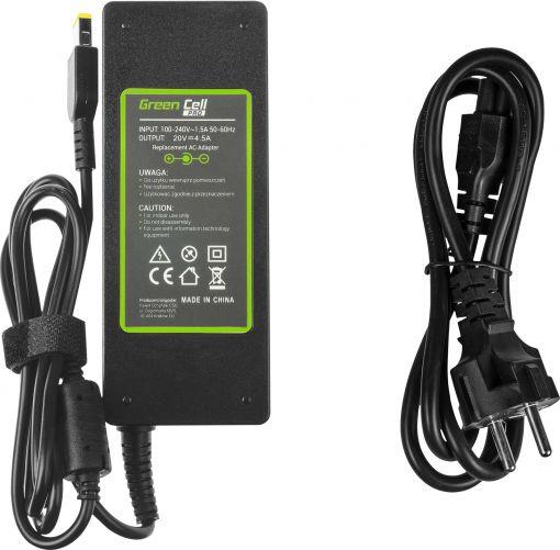 Karikues për laptop Green Cell për Lenovo G500, Z500, Yoga 11s 20V 4.5A (AD39AP)